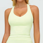 Woman Yoga Tank Top Gym Clothes Removable Chest Pad Fitness Bra Workout Halter Top Activewear Sexy Pilates Sports Vest Underwear