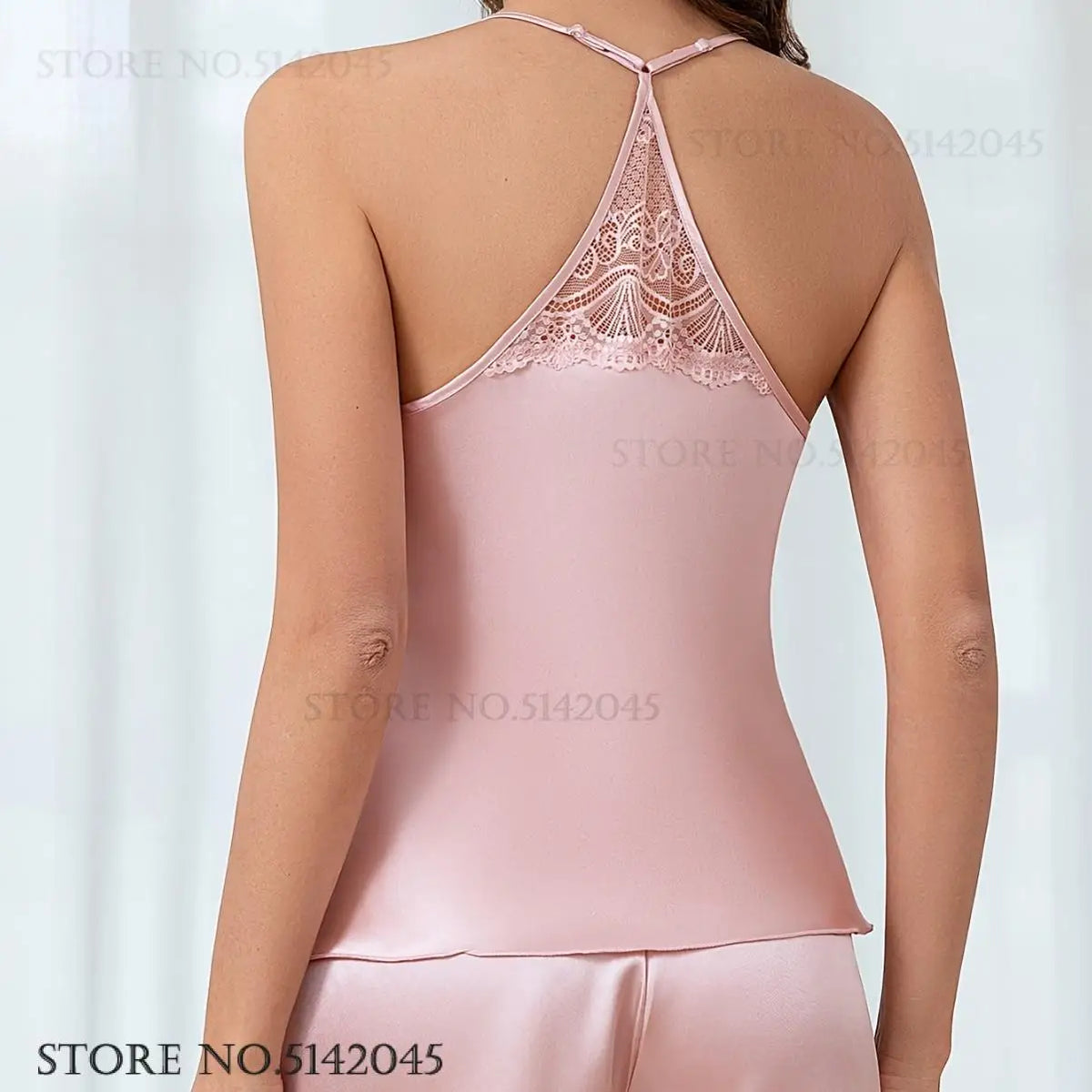 Sexy Suspender Pajamas Set Strap Top&shorts Loungewear Summer Silk Satin Sleepwear Intimate Lingerie Loose Home Clothes Pijamas