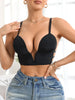 Fashionable Solid Color Women Bra Minimalist Deep V Push up Bra Comfortable and Sexy Underwire Lingerie Underwear test