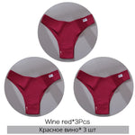 3Pcs/Set Women Cotton Panties Sexy V Waist Briefs T-Back Brazilian Underpants Female M-XL Underwear Girls Breathable Intimates