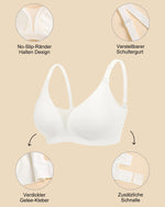 7pcs Women's Bras Seamless Push Up T-Shirt Bralettes Wireless - Multi-Color, Breathable Padded, Everyday Comfort