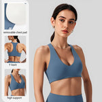 NCLAGEN Softmotion Bralette Sports Bra High Support Women's Gym Clothes Pilates Yoga Tank Tops Y-back Push Up Fitness Underwear