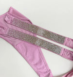 Letter Sexy Panties Women Thongs Rhinestones Diamonds G-string Sports Thong Low Waist Shorts Briefs T-back Fitness S-XL