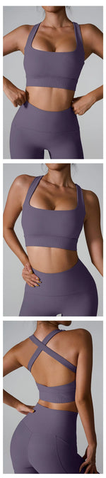 Women Fitness Yoga Bras Sexy Sling Beauty Back Fitness Push Up Sports Women Underwear Running Crop Top Yoga Clothes