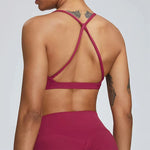 Summer Sexy Scrunch Sports Bra Gym Top Women Running Back Cross Top Sportswear Workout Underwear Fitness Workout Yoga Clothing