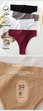 2PCS/Set Seamless Panties Women Sexy Low Waist Brazilian Pant Female Solid Color Breathable Underwear Lady Soft Intimat Lingerie