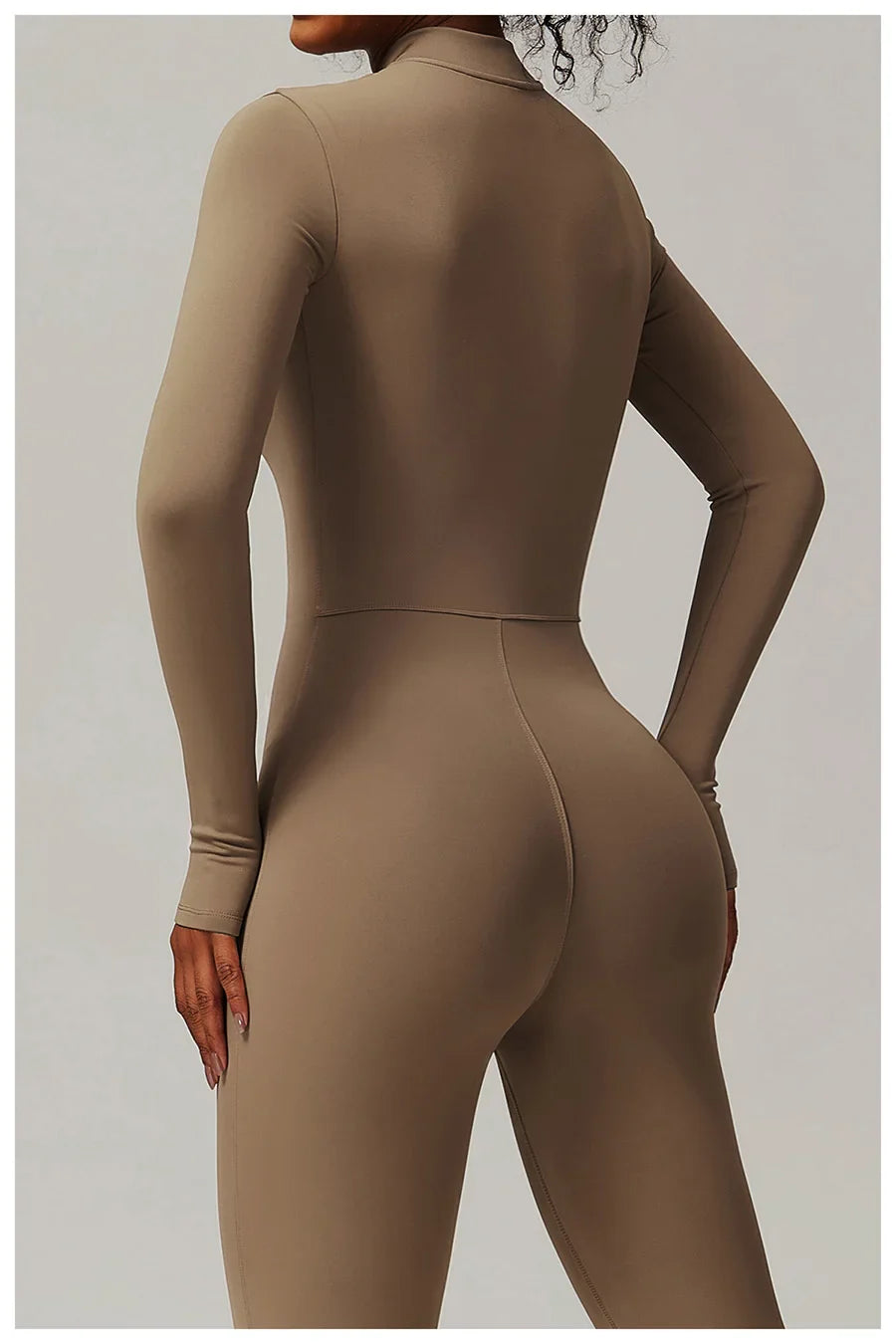 Zipper Workout Jumpsuit Sports Overalls Women Gym Clothing Running Long Sleeves Fitness Gym Tracksuit Short Sportswear Yoga Set