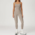 Hearuisavy Female Jumpsuit Long Elegant Sports Bodysuit Woman Gym Clothes Strappy Fitness Overalls Push Up Pilates Yoga Leotard