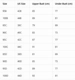 Plus Size Heart Pattern Women's Bra Stylish Push up Bra Rhinestones Adjustable Wide Straps Underwire Thin Cup Comfy Lingerie