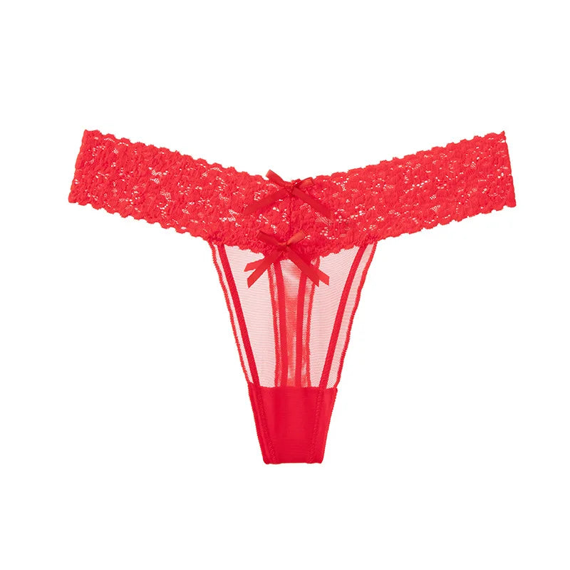 Sexy Girls Briefs Thong Women Panties Lace G String Transparent Underwear Low Waist Seamless Female Lingerie