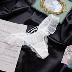 Girls G String Sexy Panties Women Underwear Lace Briefs Hollow Out Thong High Quality Transparent Underpants Lingerie Intimates