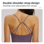 Vision Twist Front Longline Top Sports Longline Strappy Top Sports Yoga Vest Women's Fitness Tank Top Gym Running Workout Halter