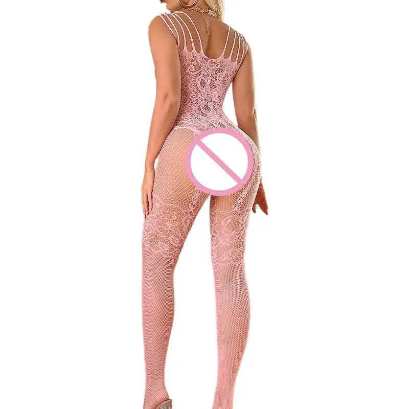 New Sexy Open Back Exposed Breast BodySuits Women Lingerie Transparent Erotic Crotchless Bodystockings Babydoll Hot Underwear