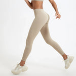 Hearuisavy Summer Super Soft Fabrics High Waist Leggings Gym Yoga Pants Running Workout Tights Push Up Sports Leggings Women