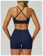 Sexy Underwear Women Tops Back Cross Strap Tank Top Push Up Running Sports Bra Breathable Soft Fitness Beauty Workout Yoga Bra