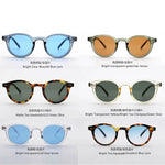 Vintage Rice Nail Round Sunglasses Men Women Brand Hawksbill Blue Shades Eyewear Female Brand Design Sun Glasses Men oculos