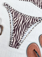 Sexy Coffee Polka Dot Print Bikini Set 2026 Women Pleate Push Up Bra Hollow Out Thong Swimsuit Summer Pool Bathing Suit Swimwear