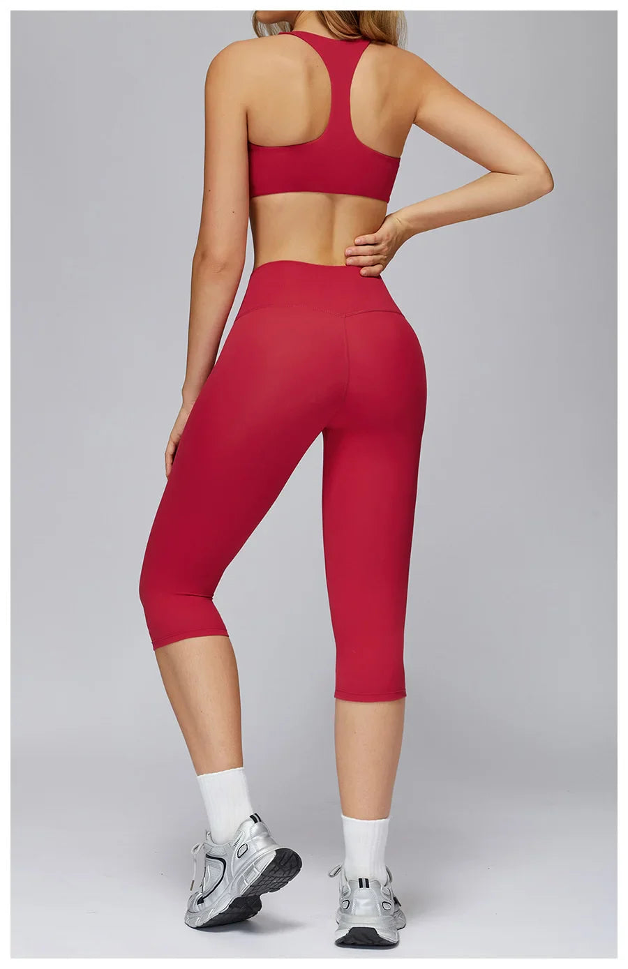 New yoga set 2 pieces gym set Women Long Sleeve Sports Shirts Sports Bra Leggings Suit Fitness Running Workout Suits Tracksuit