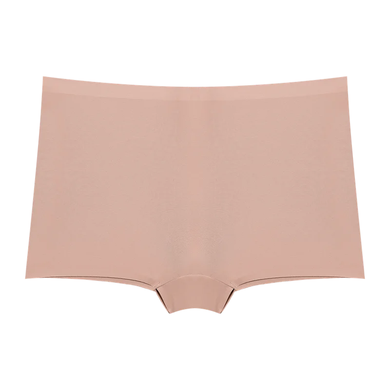 4Pcs/Set Women's Seamless Sports Boxer Panties Underwear Female Solid Color Comfortable Briefs Lingerie Intimate Underpant S-XL