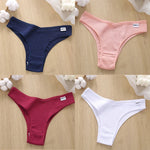 4Pcs/Set Cotton Panties Low Rise Briefs Women Underwear Bikini Ladies Sexy Underpants Female Intimates Girls Lingerie 2022 Hot