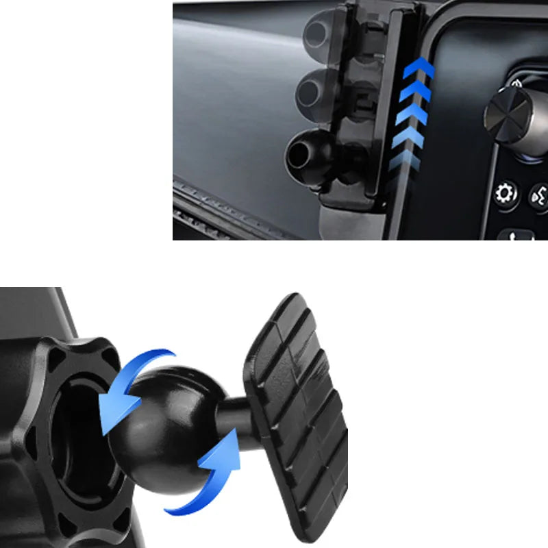Car Phone Holder For Mercedes-Benz V-Class EQV 2024 2025 Navigation Screen Bracket Wireless Charger Stand Base Auto Accessories