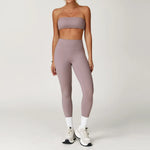Yoga Set 2PCS Fitness Suit Women's Tracksuit Sportswear Workout Sports Bra High Waist Leggings Gym Clothing Sports Shorts Suits