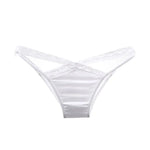 Lace Thin Sexy Girls Panties Women Briefs Thong Hollow Out G String Underwear Satin Seamless Female Low Waist Lingerie