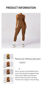 Seamless One-piece Suit Women Sports Jumpsuit Push up Yoga Suit Backless Sportswear Set Women Sleeveles Workout Bodysuits Female