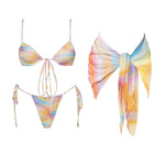 Shiny Diamond Bikini Set Sexy Women Swimsuit Push Up Swimwear Female Bandeau Biquini Halter Bathing Suit Blue Bodysuit Beachwear