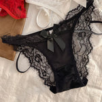 Girls Sexy G String Lace Panties Women Rhinestones Underwear Briefs Hollow Out Thong Transparent Lingerie Intimates