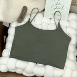 Summer Bra Top Sexy Women Ice Silk Crop Top Seamless Tube Tops Camisole Underwear Korean Fashion Solid Padded Bralette Vest
