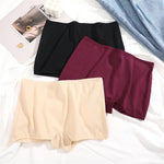 New 4PCS Women's Panties Cotton Seamless Sports Boxers Underwear Female Solid Color Cozy Lingerie Intimate Underpants XS-XL