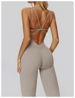 Women Yoga one-piece Jumpsuit Fitness Sports Overalls Gym Clothin Pilates Workout Clothes Outfit push-up Activewear Sportswear