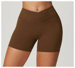 Yoga Shorts Women High Waist Workout Shorts Fitness Yoga Tights Lift Butt Fitness Ladies Yoga Gym Running Short Pants Sportswear