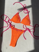 Sexy Micro Bikini 2025 Women Beige Brown Pink Weave Bandage Cross Crochet Swimsuit Brazilian Beach Bathing Suit Thong Swimwear