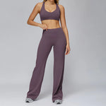 New yoga set 2 pieces gym set Women Long Sleeve Sports Shirts Sports Bra Leggings Suit Fitness Running Workout Suits Tracksuit