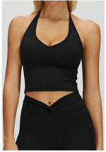 Sexy Gym Top Women Sports Bra Running Hanging Neck Yoga Bra Breathable Sports Underwear Women Fitness Bra Workout Top Women