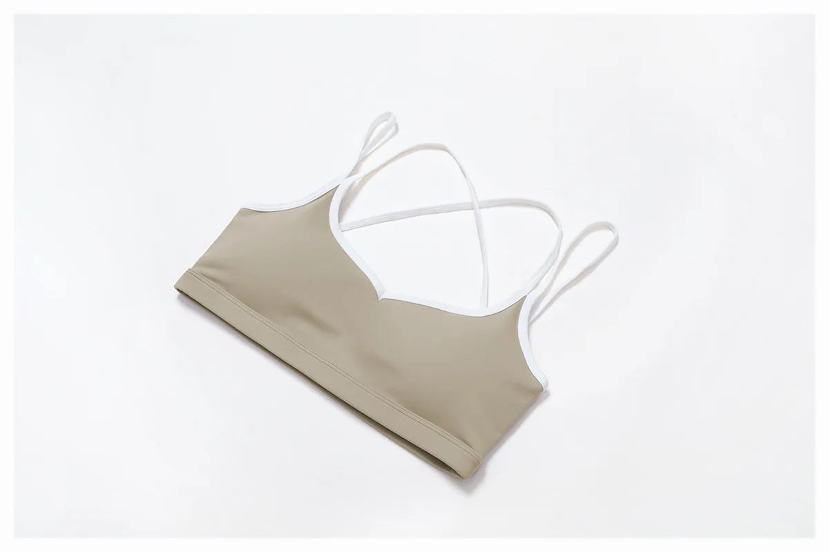 Sexy Back Sports Bra Top Women's Push-Up Yoga Underwear Fitness Top Running Workout Yoga Top Soft Beauty Back Bras Gym Underwear