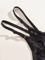 10Pcs/Set Sexy Lace Women Panties Low Waist G‑String Thong Adjustable Waistband Lingerie Underwear