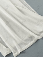 Sexy Knit Halter V Neck Slit Beach Maxi Dress For Women 2026 Chic Button Cut Out Backless Party Dresses Swimwear Cover Up A3151