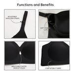 Ladies' Winter Bralettes | 3D Soft Air Support, Women's Seamless Wireless Sports Bras - Push-Up Design Everyday Basic Bras