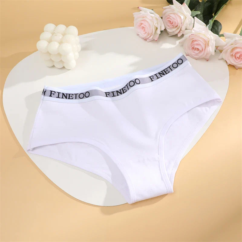 New 3Pcs Women's Cotton Briefs Letter Belt Underwear Women Panties Sexy Breathable Briefs Female Stretch Ladies Soft Lingerie