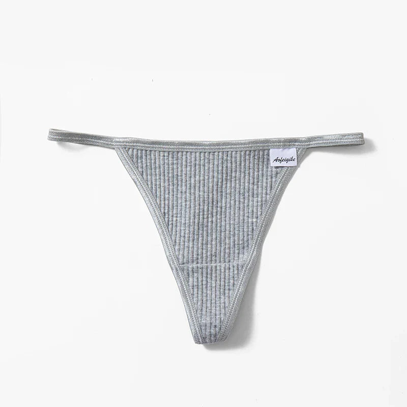 Sports Cotton Sexy Women's Panties Simple Thongs Lingerie Briefs Female Underwear G-Strings Hot T-Back Breathable Underpants