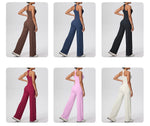 Yoga Set 2PCS Women Tracksuit Nude Feeling Workout Sets Gym Clothes Push Up Fitness Running Sportswear Sport Vest Leggings Suit
