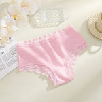 3Pcs/Set Women's Seamless Cotton Briefs Women Panties Solid Color Breathable Underwear Female Low Waist Soft Lingerie S-XXL