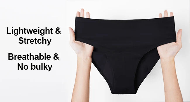 3pcs Period Panties - Seamless, Leakproof Underwear for Heavy Flow with Elegant Wooden Gift Packaging, Great Gift for Women