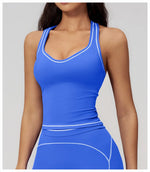 2026 Summer Fitness Bra Workout Top Cycling Gym Underwear Fitness Sports Bra Athletic Sport Bra Women Backless Gym Yoga Crop Top