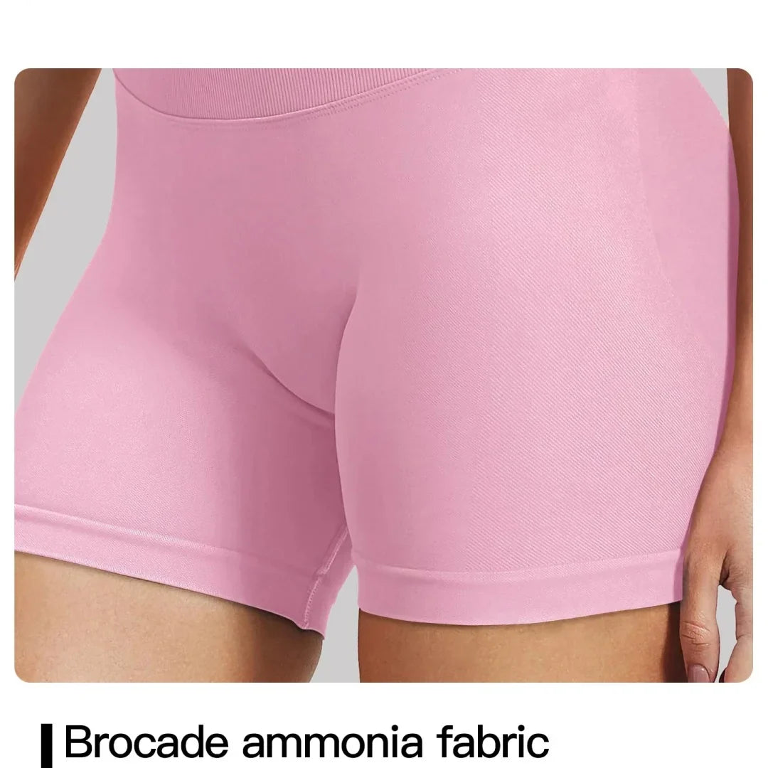 High stretch hip lifting fitness yoga shorts with peach hips and no awkward lines, Pilates medium intensity training shorts