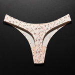 Ice Silk Leopard Women Panties Sexy G String Thong Seamless Underwear T Back Candy Color Girls Briefs Underpants Plus Size M-XXL