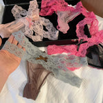 Lace G string Sexy Briefs Panties Women Underwear Thong High Quality Bowknot Transparent Underpants Lingerie Girls Intimates